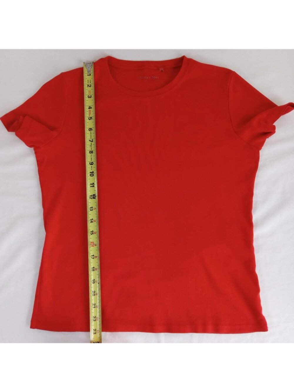 2 Amber Sun Women's Organic Cotton Short Sleeve T-Shirt Medium Red Blue Purple - Picture 12 of 16